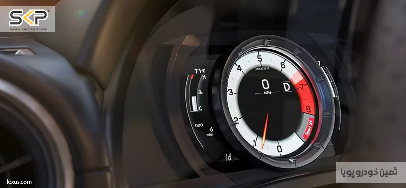 بررسی لکسوس IS500: سدان اسپرتی با پیشرانه قدرتمند V8 6 صفحه کیلومتر شمار لکسوز IS500
