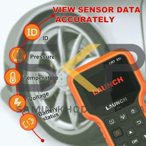 دستگاه ریست TPMS لانچ مدل CRT-511 - دستگاه TPMS لانچ 1 دستگاه ریست TPMS لانچ