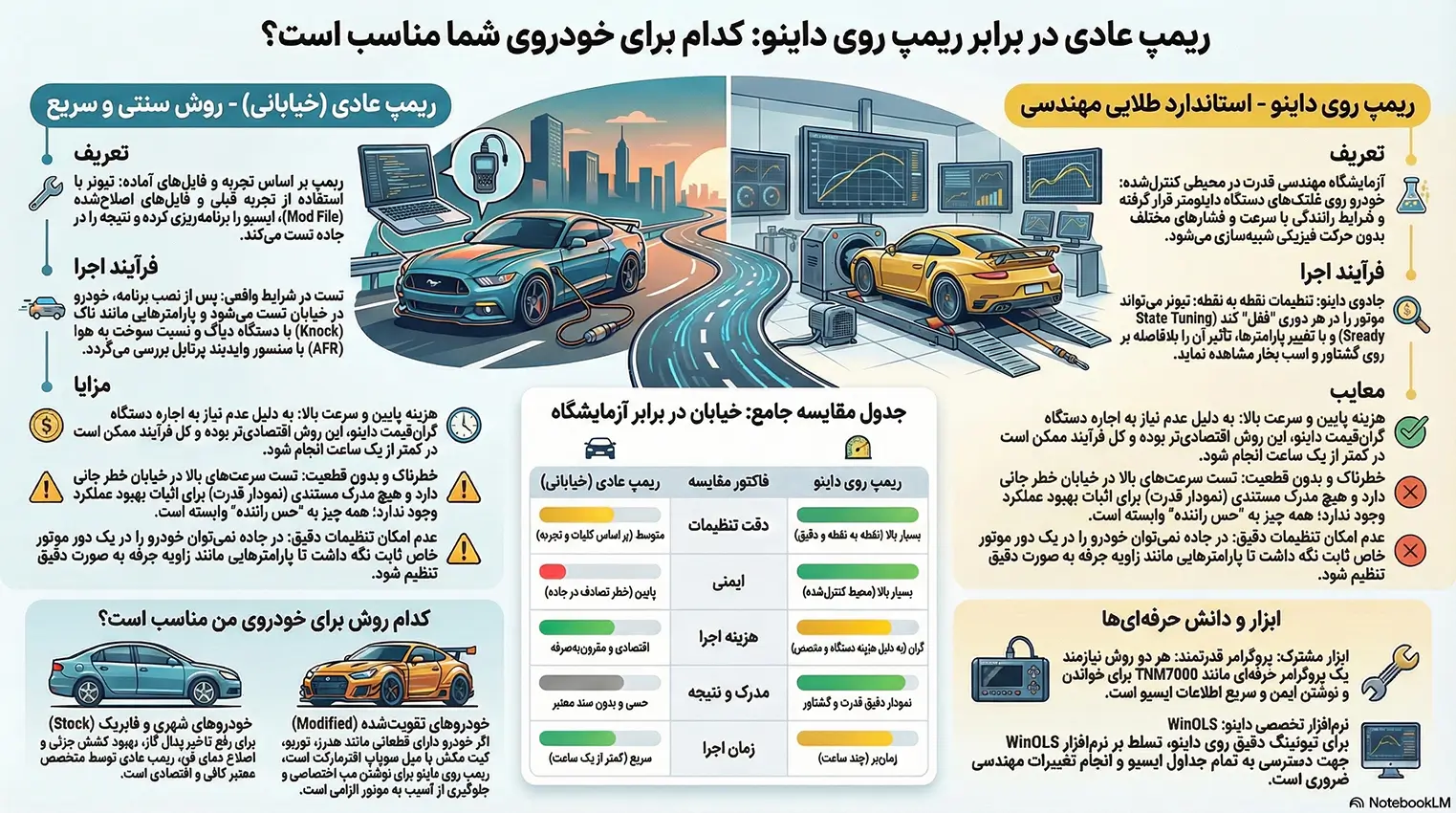 فرق ریمپ عادی و ریمپ روی داینو چیست؟ 2 اینفوگرافی فرق ریمپ عادی و ریمپ روی داینو چیست؟