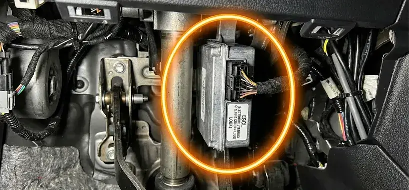 ۷ نکته مهم در عیب یابی تخصصی سیستم کیلس (PEPS) جک و لیفان 3 محل نصب قفل برقی فرمان ESCL روی ستون فرمان در خودروهای جک و لیفان